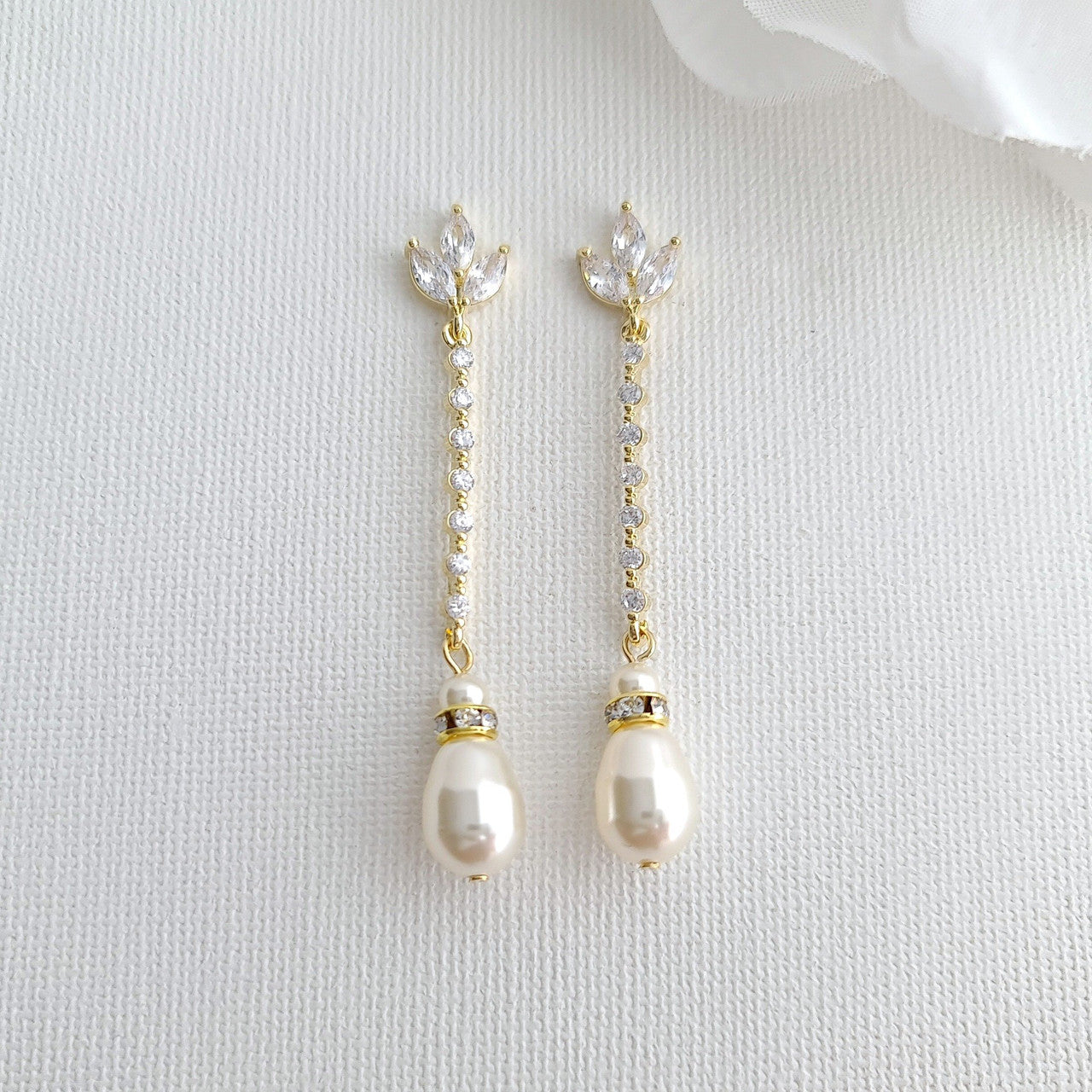 Long Vintage Style Pearl Drop Earrings – Anything's Possible Jewellery
